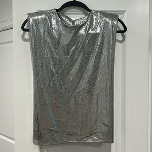 TCEC Silver Blouse - Size Small